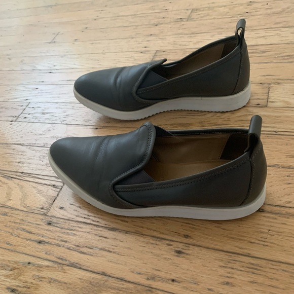 Everlane gray leather women’s size 6.5 The Street Shoe - Picture 2 of 13